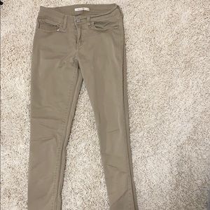 Khaki super skinny LEVIS JEANS